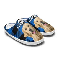 Custom Photo Happiness Is A Warm Puppy - Dog & Cat Personalized Custom Fluffy Slippers - Gift For Pet Owners, Pet Lovers - Joliny