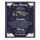 Custom Photo Hold Me Close To You - Family Personalized Blue Blanket - Baby Shower Gift - Joliny