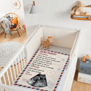 Custom Photo I'll Be Snuggled Up In Your Tummy - Family Personalized Custom Blanket - Baby Shower Gift, Gift For First Mom - Joliny