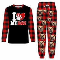 Custom Photo I Love My Dog Cat Pet - Personalized Unisex Pajamas Set - Gift Ideas for Pet Lovers - Joliny