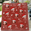 Custom Photo Joy Of Christmas Is Family - Family Personalized Custom Blanket - Christmas Gift For Family Members - Joliny