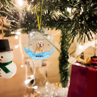 Custom Photo Memorial Gift For Pet Lovers - If Love Could Have Saved You - Personalized Circle Acrylic Ornament - Joliny