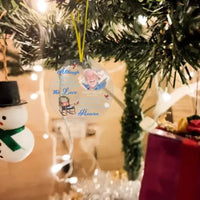 Custom Photo Memorial Ornament - Sympathy Gift For Family Members - It's Filled With All The Love - Joliny