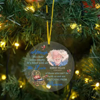 Custom Photo Memorial Ornament - Sympathy Gift For Family Members - It's Filled With All The Love - Joliny