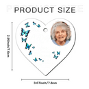 Custom Photo Memorial Personalized Ornament - Acrylic Heart Shaped - Christmas Gift, Sympathy Gift - Joliny