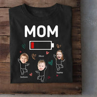 Custom Photo Mom Needs A Nap - Family Personalized Custom Unisex T-shirt - Gift For Mom Grandma - Joliny
