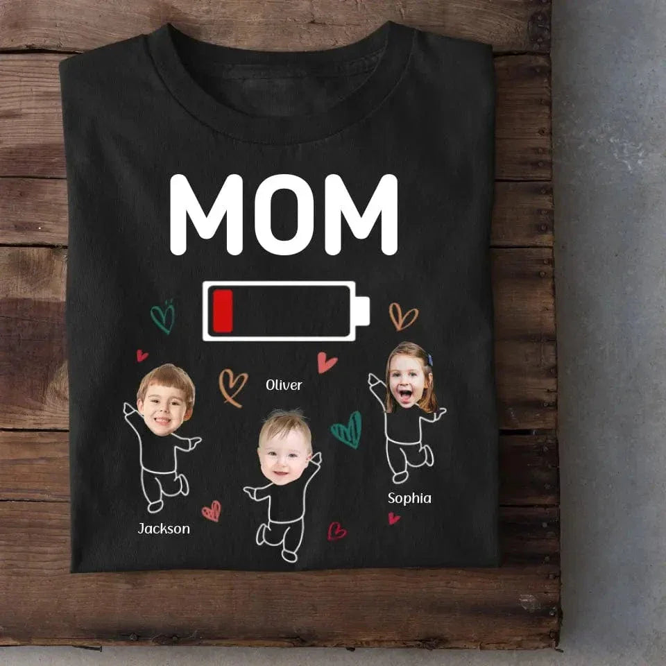 Custom Photo Mom Needs A Nap - Family Personalized Custom Unisex T-shirt - Gift For Mom Grandma - Joliny