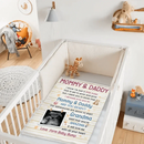 Custom Photo Mommy Daddy Are You Ready - Family Personalized Custom Blanket - Baby Shower Gift, Gift For First Mom, First Dad - Joliny