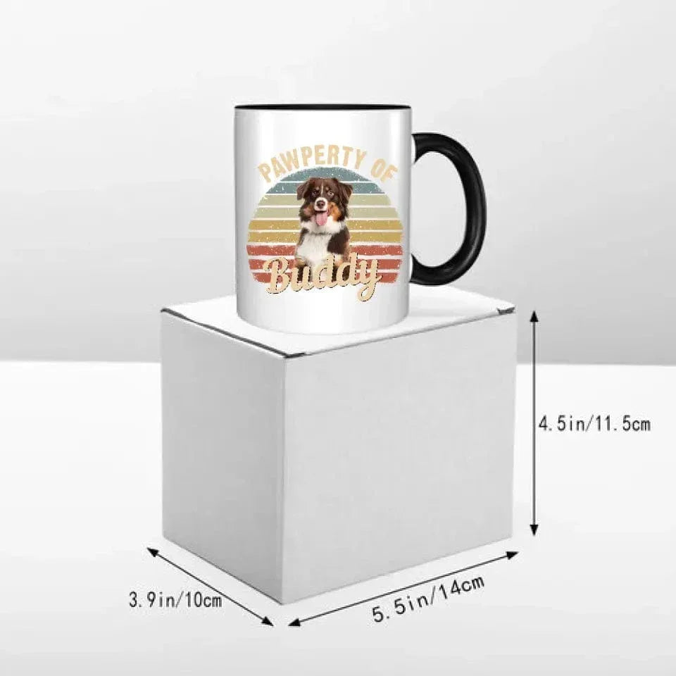 Custom Photo Pawperty Of - Gift For Dog Lovers - Personalized Mug - Joliny