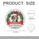 Custom Photo Pawsitively Excited For The First Christmas - Dog & Cat Personalized Custom Ornament - Joliny