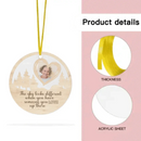 Custom Photo Personalized Acrylic Circle Ornament - The Sky Looks Different - Joliny