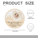 Custom Photo Personalized Acrylic Circle Ornament - The Sky Looks Different - Joliny