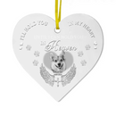 Custom Photo Personalized Memorial Heart Acrylic Ornament For Pet Lovers - Joliny