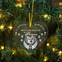 Custom Photo Personalized Memorial Heart Acrylic Ornament For Pet Lovers - Joliny