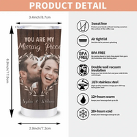Custom Photo Personalized Tumbler - You Are My Missing Piece - Gift For Couples - Joliny