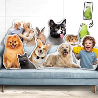 Custom Photo Pillow - Gift For Friends, Lovers, Husband, Wife And Dog & Cat Pet Lovers - Personalized Custom Shape Pillow - Joliny