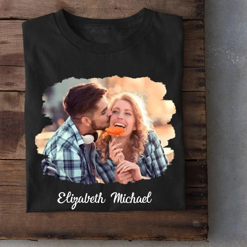 Custom Photo The Beginning Of Forever - Couple Personalized Custom Unisex T-shirt, Hoodie - Joliny