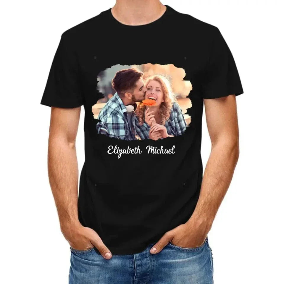Custom Photo The Beginning Of Forever - Couple Personalized Custom Unisex T-shirt, Hoodie - Joliny