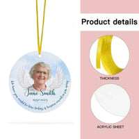Custom Photo You'll Always Be My Missing Piece - Memorial Personalized Jewelry - Acrylic Round - Joliny