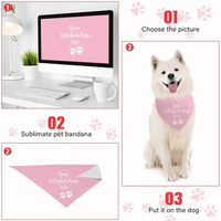 Custom Puppy Pet Scarf Triangle Bibs Kerchief - Joliny