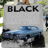 Custom Truck Blanket - Black Smoke Matters - Joliny