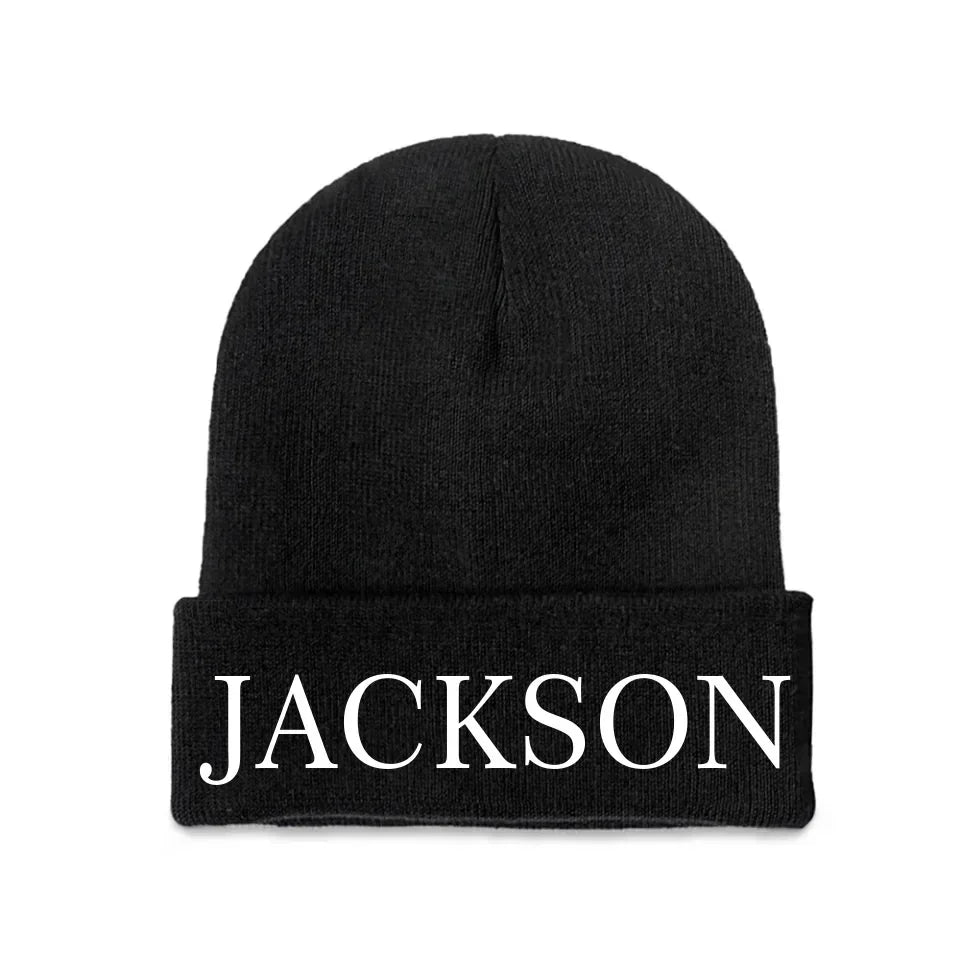 Custom Warm Embroidered Wool Hat - Personalized Name, Multiple Colors Available - Warm Gift For Family, Friends And Kids!