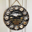 It's Fish Oclock Somewhere - Personalized Fishing Wooden Door Sign - A Gift for the Fishing Enthusiast! - Joliny