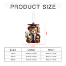 Customised Graduation Blessing Teddy Bear - Personalised Teddy Bear and Name, Year Acrylic Draduation Decoration - Gift For Graduates,Chlidren,Friend - Joliny