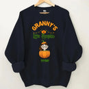 Customised Halloween Pumpkins - Personalised character and name pumpkin Sweatshirt - A Halloween Gift for Family - Joliny