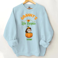 Customised Halloween Pumpkins - Personalised character and name pumpkin Sweatshirt - A Halloween Gift for Family - Joliny