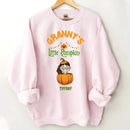 Customised Halloween Pumpkins - Personalised character and name pumpkin Sweatshirt - A Halloween Gift for Family - Joliny