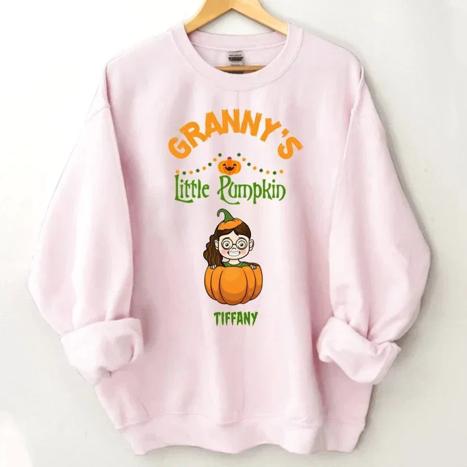 Customised Halloween Pumpkins - Personalised character and name pumpkin Sweatshirt - A Halloween Gift for Family - Joliny