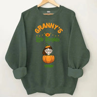 Customised Halloween Pumpkins - Personalised character and name pumpkin Sweatshirt - A Halloween Gift for Family - Joliny