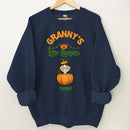 Customised Halloween Pumpkins - Personalised character and name pumpkin Sweatshirt - A Halloween Gift for Family - Joliny