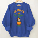 Customised Halloween Pumpkins - Personalised character and name pumpkin Sweatshirt - A Halloween Gift for Family - Joliny