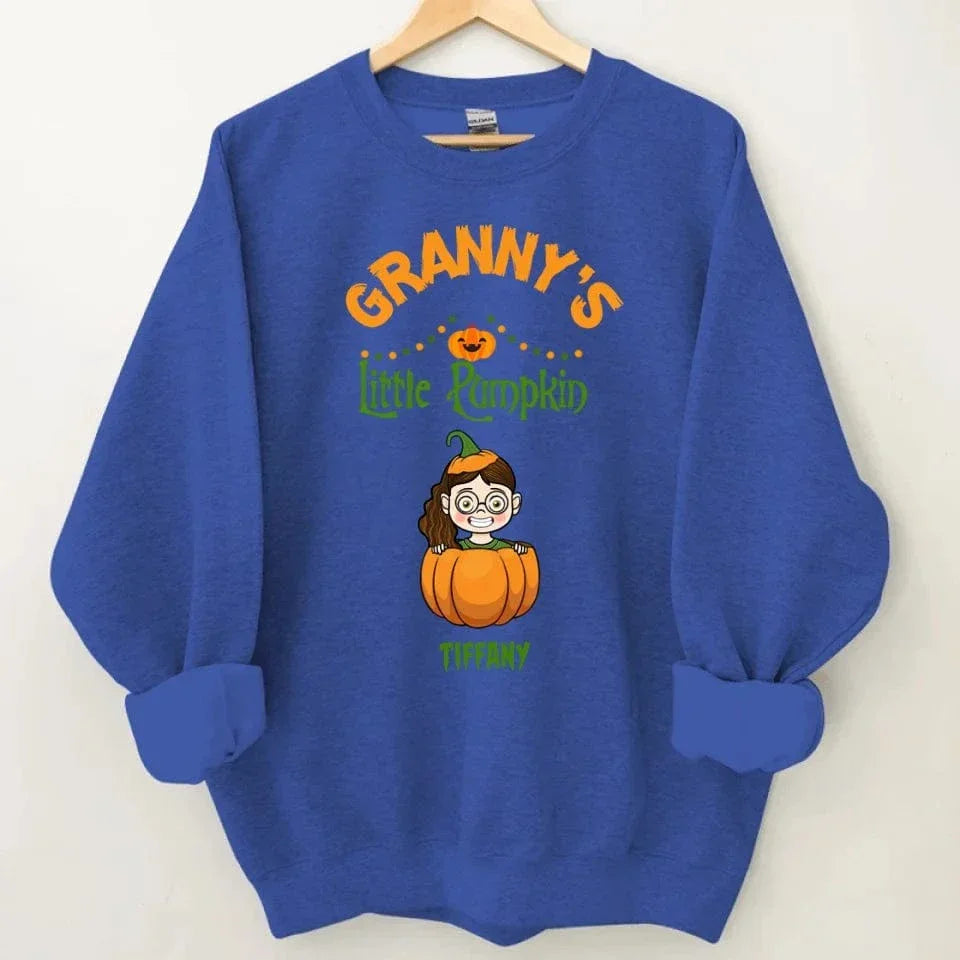 Customised Halloween Pumpkins - Personalised character and name pumpkin Sweatshirt - A Halloween Gift for Family - Joliny