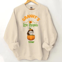 Customised Halloween Pumpkins - Personalised character and name pumpkin Sweatshirt - A Halloween Gift for Family - Joliny