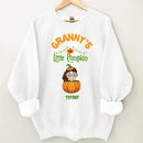 Customised Halloween Pumpkins - Personalised character and name pumpkin Sweatshirt - A Halloween Gift for Family - Joliny