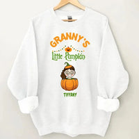 Customised Halloween Pumpkins - Personalised character and name pumpkin Sweatshirt - A Halloween Gift for Family - Joliny
