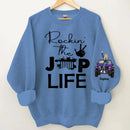 Customised Jeep Themed Sweatshirt - Personalised Jeep and Rock Girl Print Sweatshirt - A Gift For Girl,Friend,BFF,Jeep Lovers - Joliny