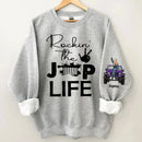 Customised Jeep Themed Sweatshirt - Personalised Jeep and Rock Girl Print Sweatshirt - A Gift For Girl,Friend,BFF,Jeep Lovers - Joliny
