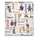 Customised Princess and Prince Blankets - Personalised Name and Photo Children's Blankets - A Gift For Children,Boy,Girl,Grandchildren - Joliny