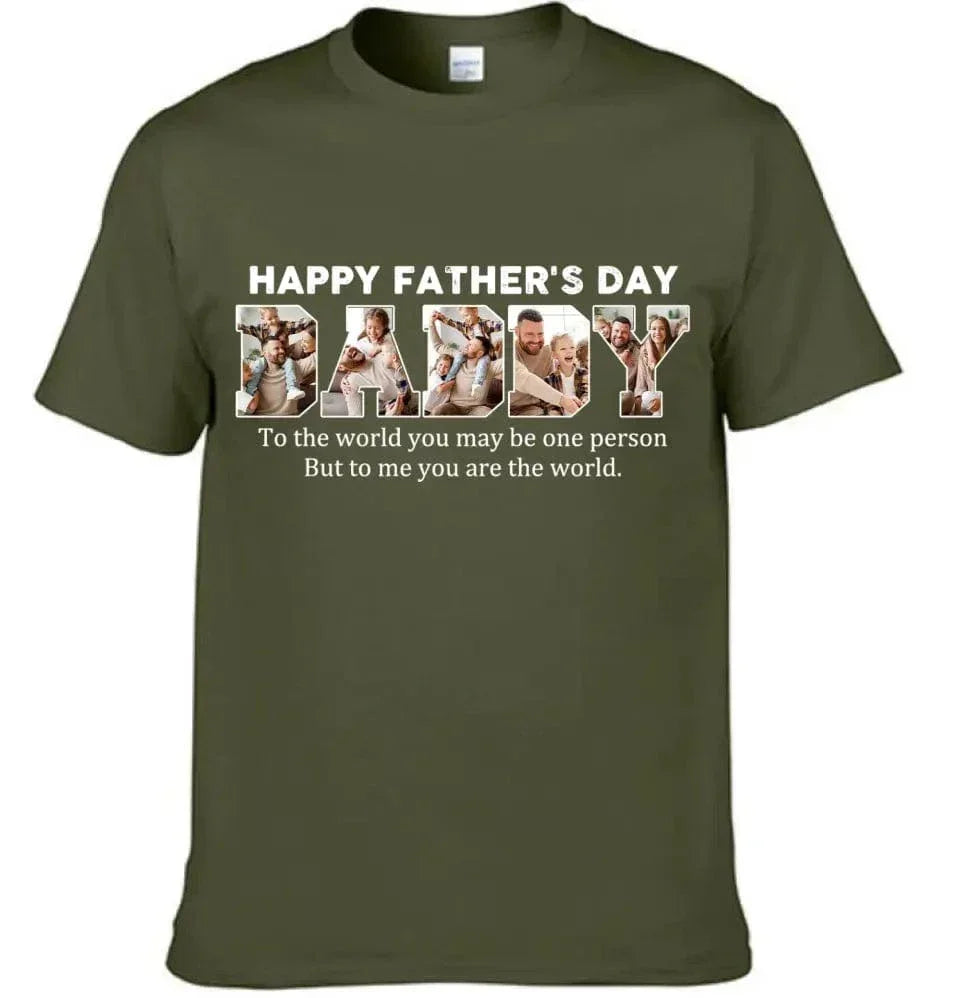 Customize DADDY Photo T-shirt, Happy Father’s Day - Joliny