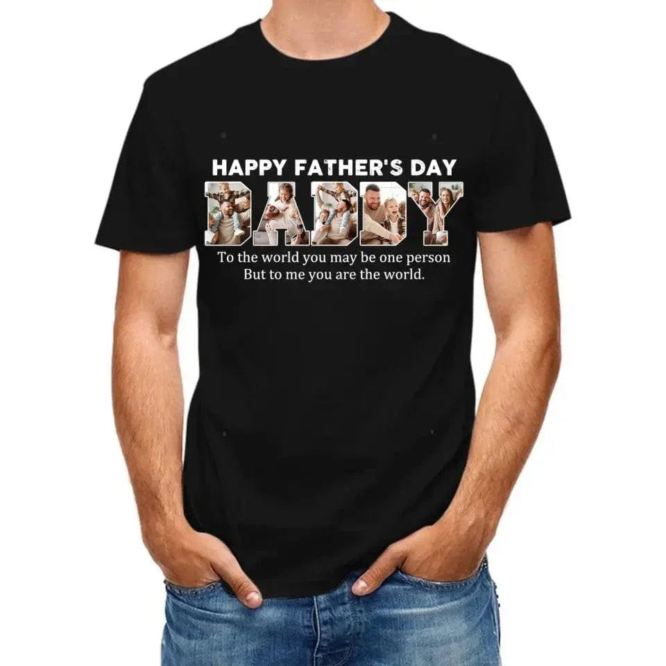 Customize DADDY Photo T-shirt, Happy Father’s Day - Joliny