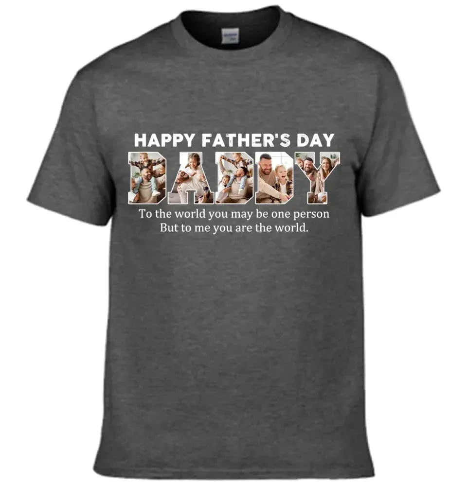 Customize DADDY Photo T-shirt, Happy Father’s Day - Joliny