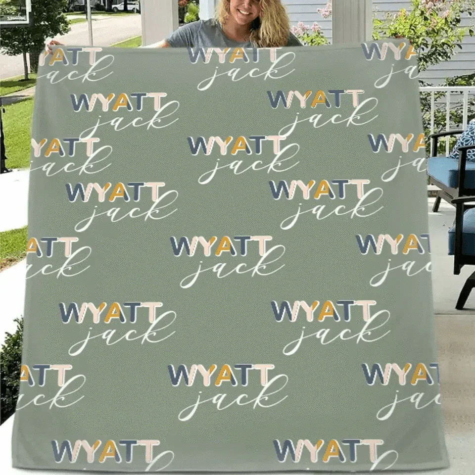 Customized Baby Name Blankets, Gifts for Kids