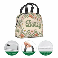 Customized Backpack With Retro Floral Name, A Gift For The Beginning Of School Season - Joliny