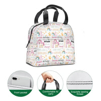 customized backpack with unicorn pattern name, gift for the beginning of school season - Joliny