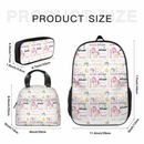 customized backpack with unicorn pattern name, gift for the beginning of school season - Joliny