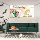 Customized Banner With Photo And Name - Personalized Anniversary Banner - Gift For Couples, Couples' Anniversary - Joliny